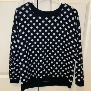 Black and white dot sweater